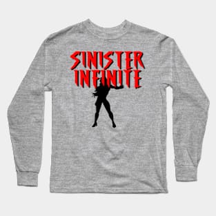 SINISTER INFINITE Female (Black Silhouette) Long Sleeve T-Shirt